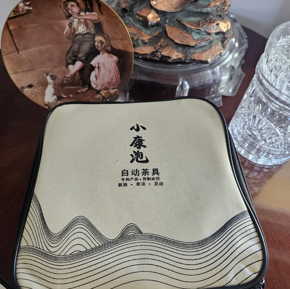 Rotary loose leaf tea maker travel gift set